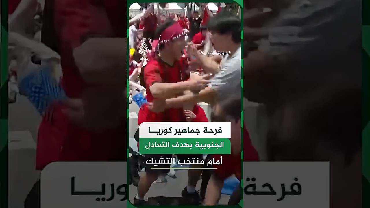 من سول.. فرحة جماهير كوريا الجنوبية بهدف التعادل أمام منتخب التشيك