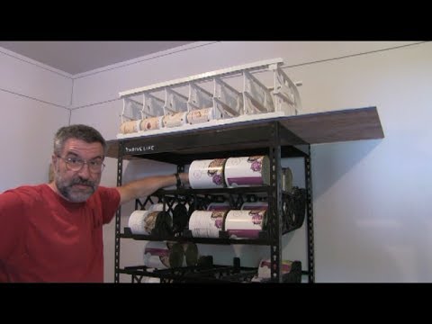 Organizing Long Term Food Storage (Thrive storage racks) - YouTube