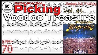 スウィープフルピッキング【BPM70】Voodoo Treasure Majestic Intro TAB Magnus Nordh【Guitar Picking Vol.44】