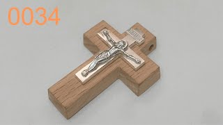 Ювелирка 0034 - Крест из дерева с серебряной накладкой