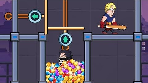 Save Her Gameplay Level Solution/ Pull The Pin Android IOS Mobile Game