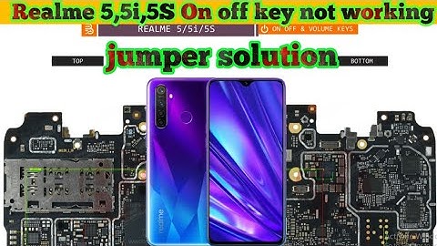 Realme 5,5i,5S On off key & volume key not working problem jumper solution|#thesoilboy