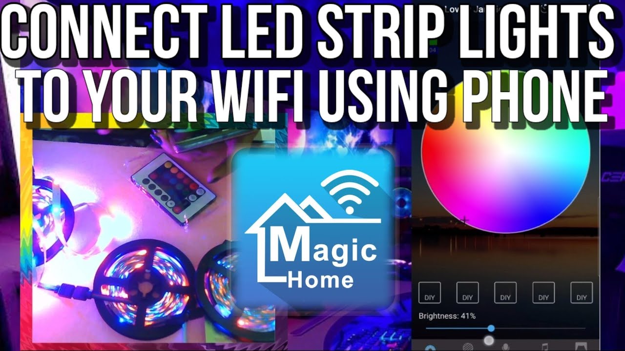 CONNECT LED STRIP LIGHTS TO WIFI (Magic Home Pro App)