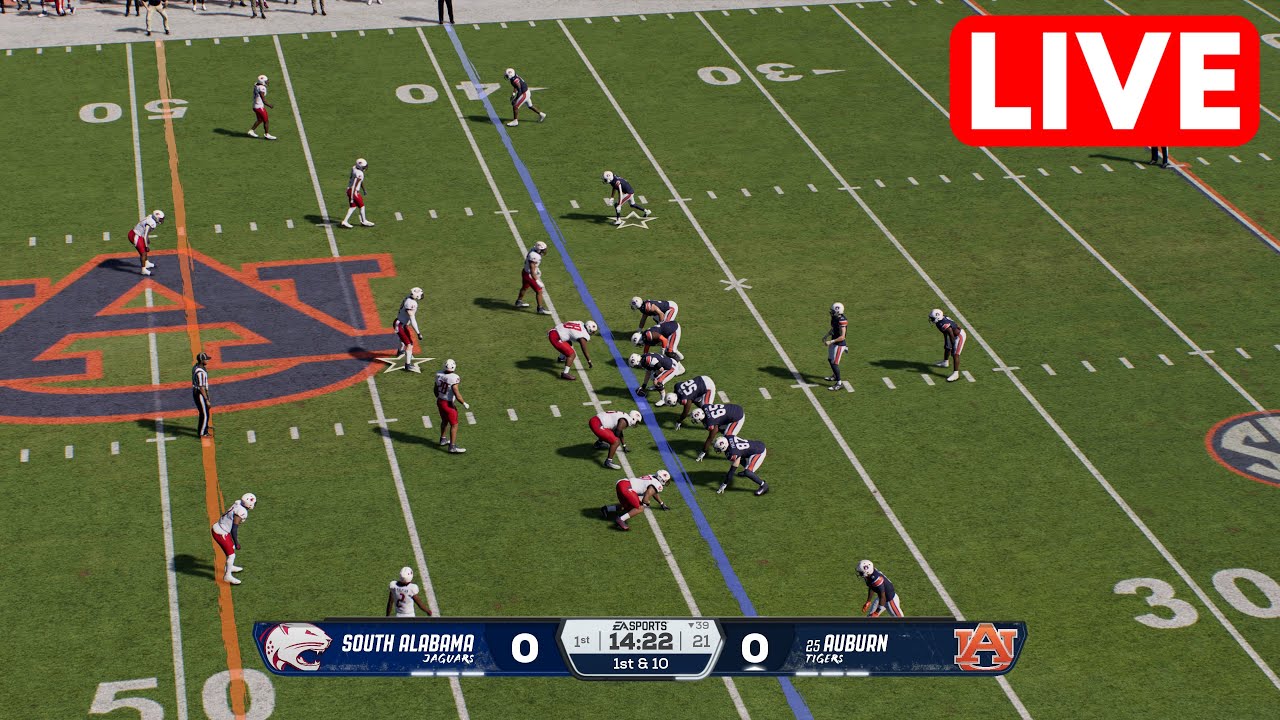LIVE🔴 South Alabama vs. Auburn | Week 3 Full Game - September 13, 2025 ...