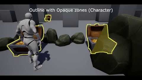 [UE4 Tutorial] Outline effect with opaque zones
