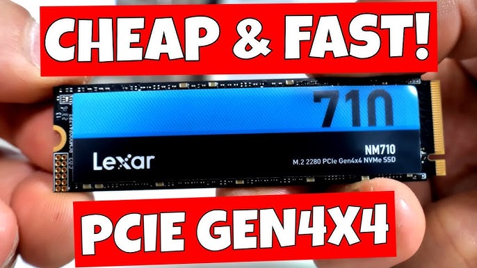 NVMe M.2 - SSD Review Lexar PCIe YouTube NM710 Gen4x4