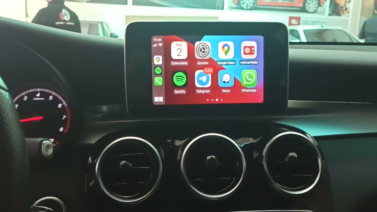 Mercedes GLC250 | 2016 - Instalacao CarPlay e Android Auto - ArtsomAuto