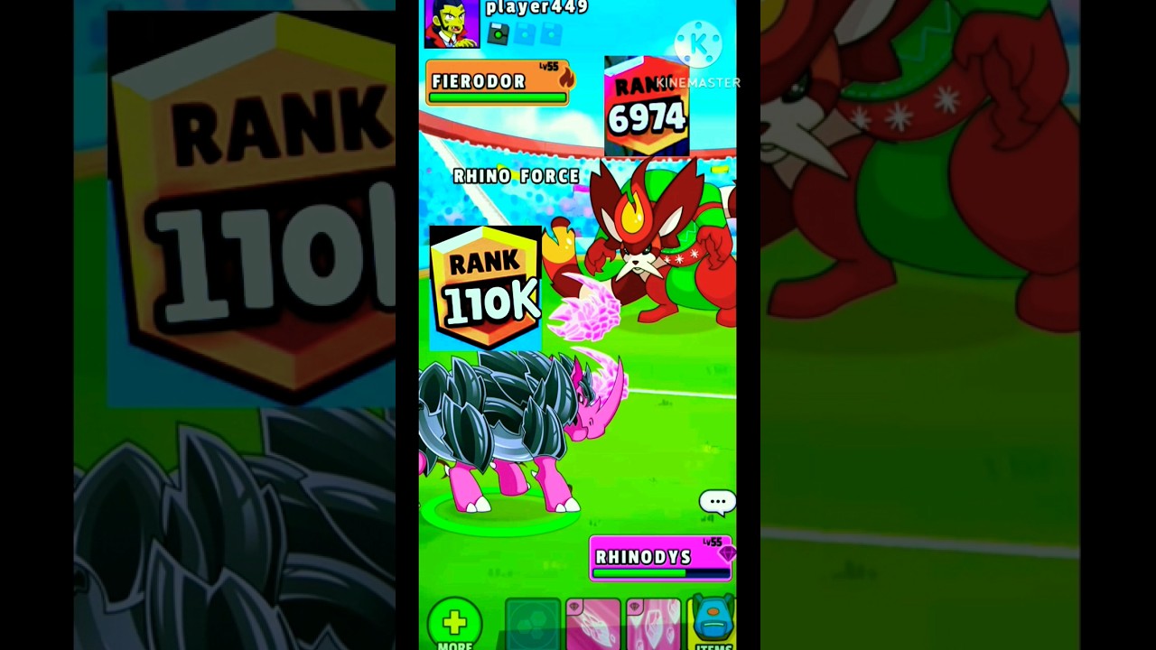 😎Brawl star Ranking with Dynamons world Battle😱😱...#viral #shorts #shortsfeed 💕💕