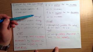 Regression Analysis - D - Interpret the Slope and Intercept