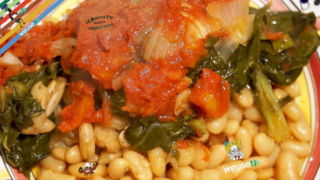 94 - Fagioli cotti sotto la bietola..nemmeno il tempo li sgretola!(piatto povero facile e economico)