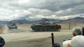 神町駐屯地 74式戦車 観閲行進