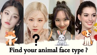 Find your animal face type 🐇🌷