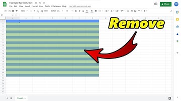 Remove Alternating Colors In Google Sheets