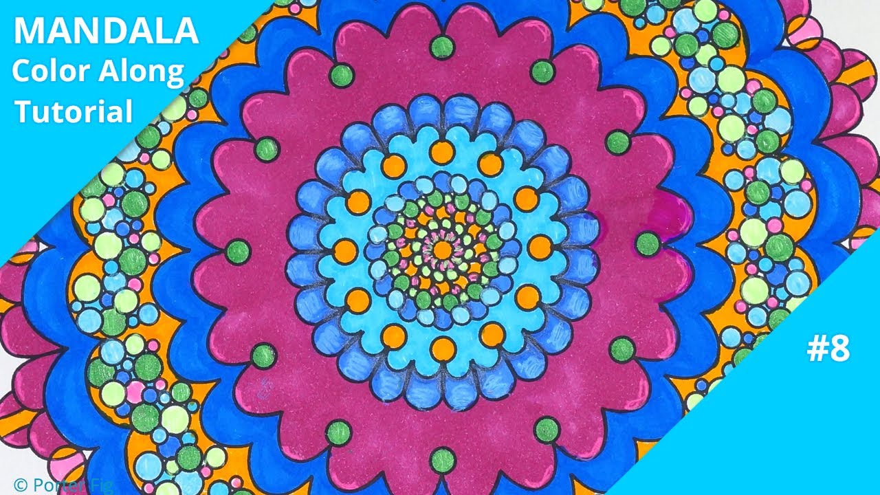 Marker Coloring Techniques Mandala Art Color Along Meditative Music