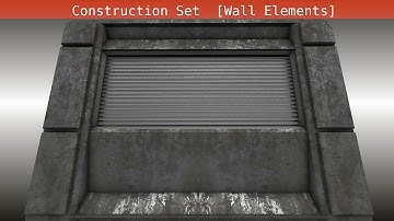 Modular Sci Fi-Set Wip 122 Blender 2 75a - Wall elements