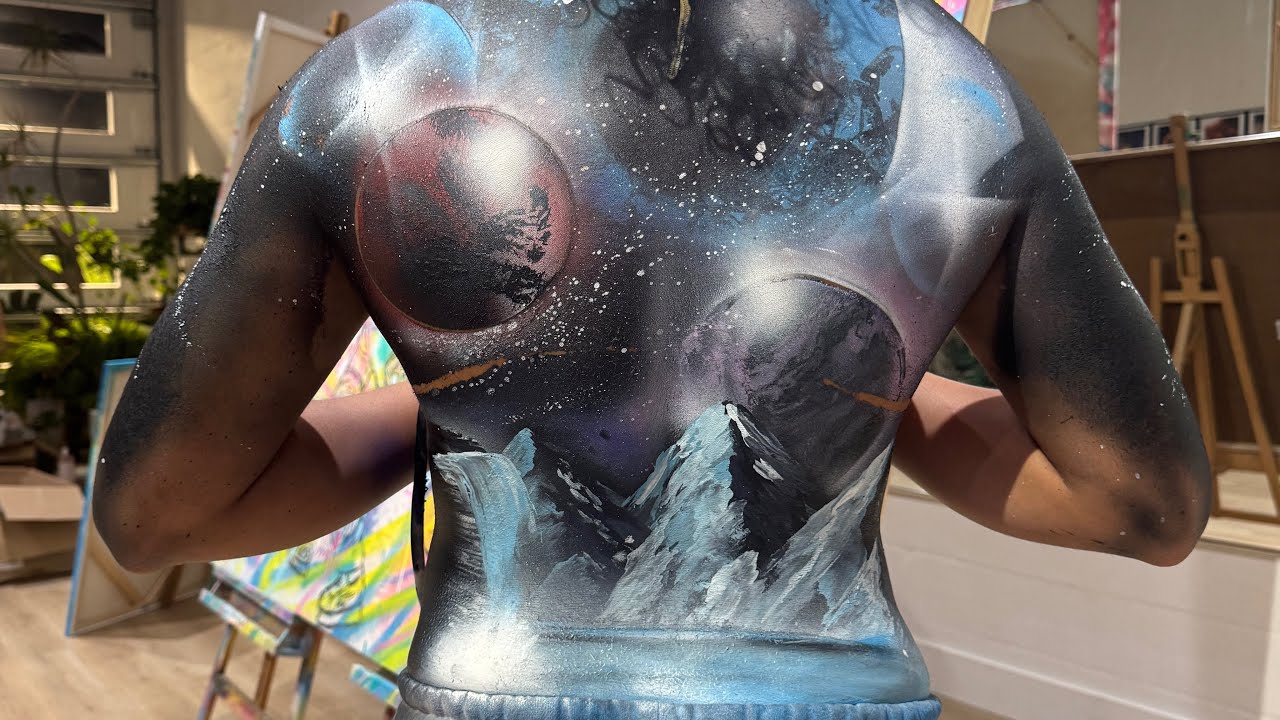 Body Spray Paint Art by DJ PLANET ART 🪐 