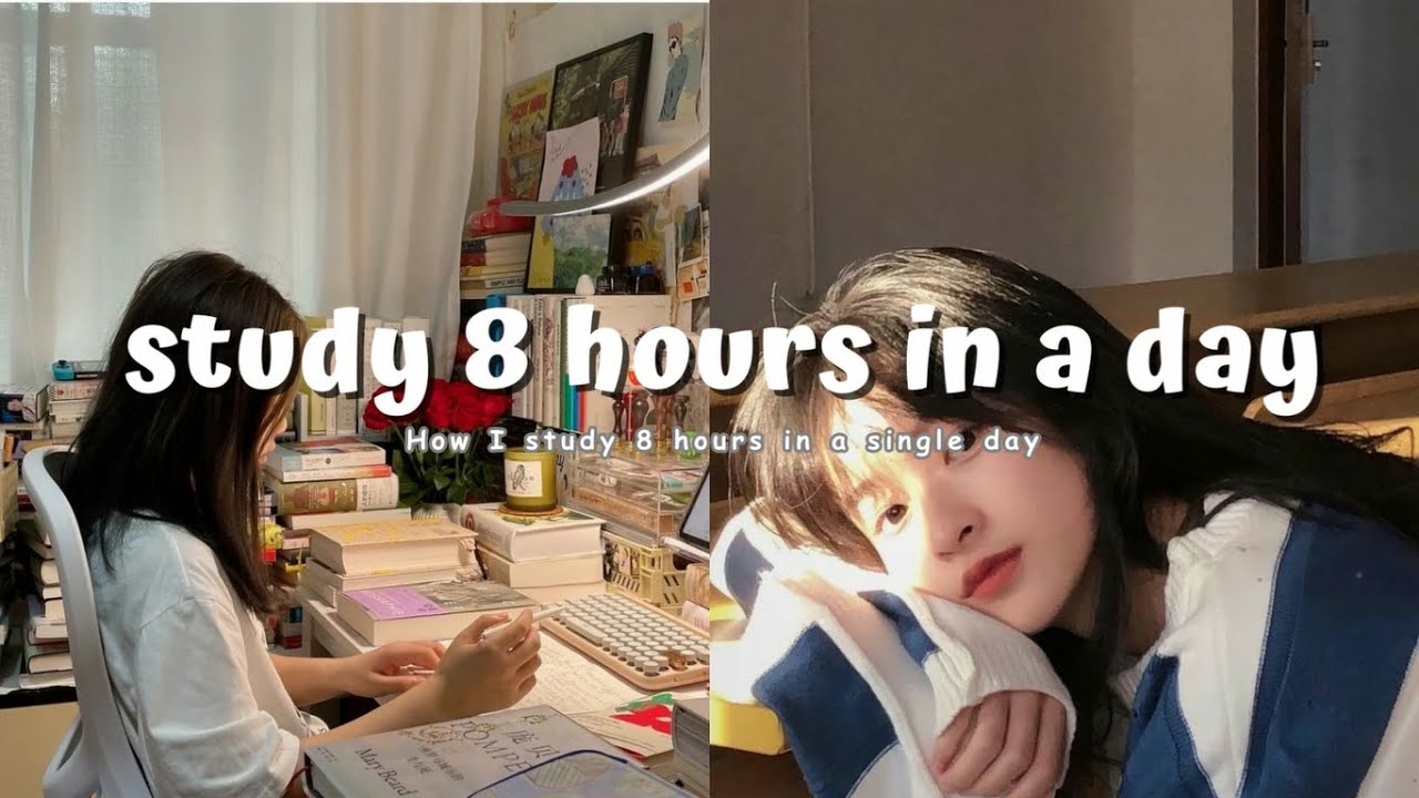 8 Hours Study Routine How to study 8 hours in a single day ๐ - YouTube