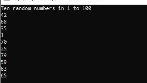 Random Numbers in C language. Described in Nepali.