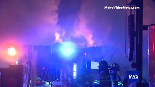 Firefighters Battle Large Commercial Fire | Austin, TX