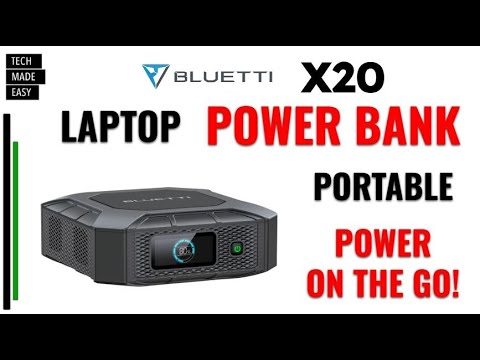 PORTABLE LAPTOP POWER BANK Bluetti X20 - YouTube