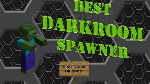 BEST DARKROOM SPAWNER for Craftbook Minecraft! Mob Grinder Tutorial... Level your MCMMO!