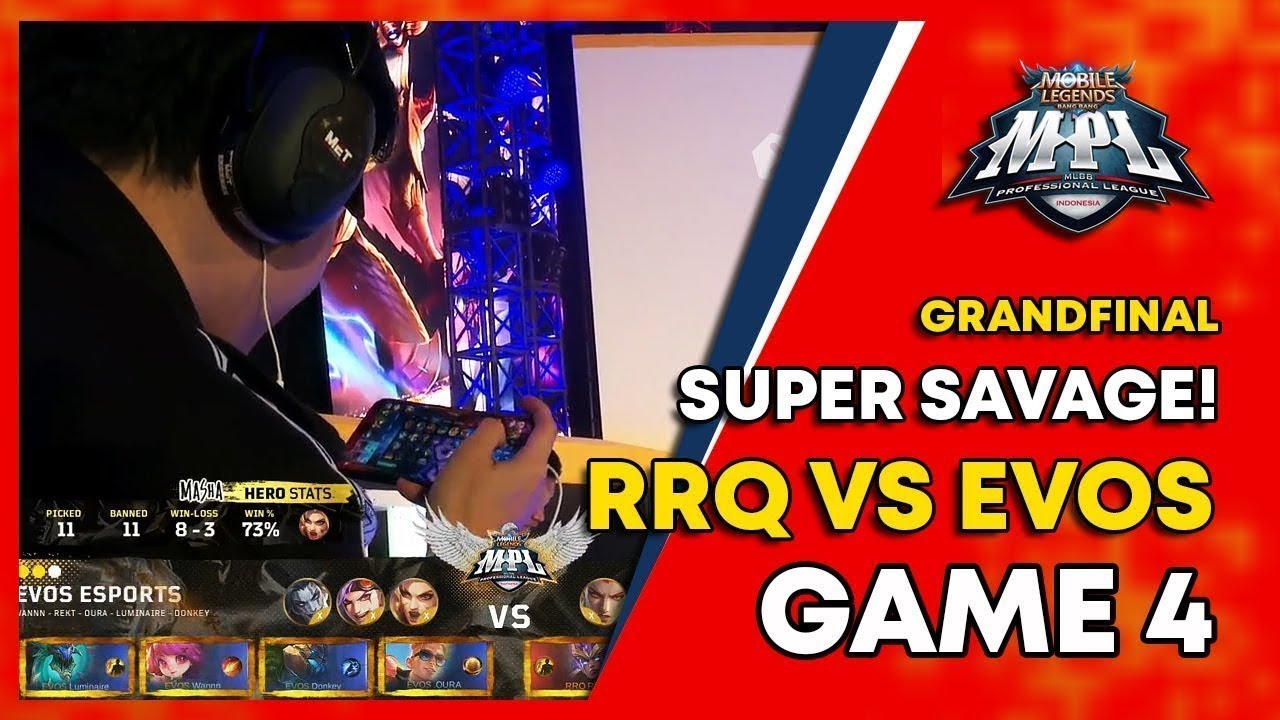 RRQ VS EVOS GRANDFINAL MPL ID Season 4 GAME 4   ESPORTSTV
