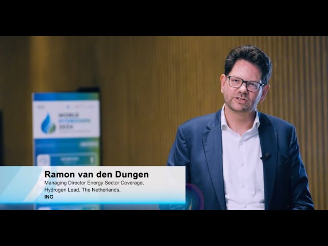 Interview with Ramon van den Dungen, MD Energy Sector Coverage at ING at  #WorldHydrogen2024