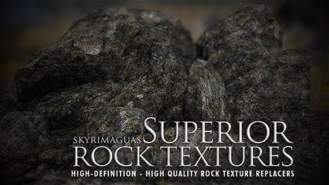 TES V - Skyrim Mods: Superior Rock Textures - HD 2K