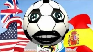 World Cup 2010 - Wavin' Flags \& Singing Soccerballs - Animated Clip (Lost Media encontrado)