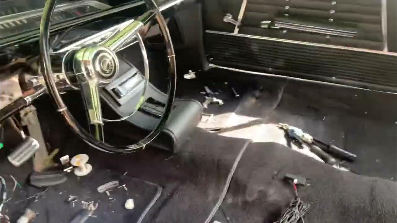 Day 16 1964 Impala custom center console vinyl wrapped !!! Rear deck