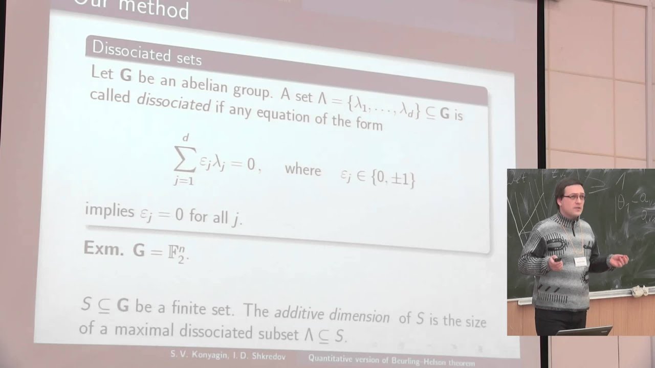 Jan 30. Talk 5. Quantitative version of Beurling-Helson theorem video phone beyonce mp3