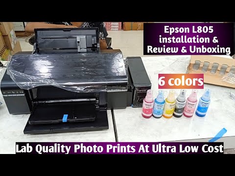 Epson L805 installation & Review | Epson L805 Unboxing