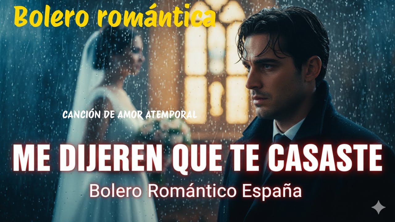 Me Dijeron Que Te Casaste, Bolero Romántico De Desamor, Canción Triste Para Dedicar