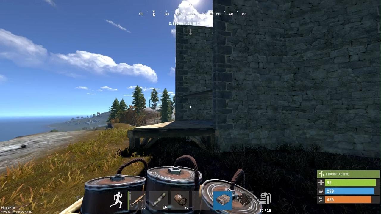 Rust statchle flys to the next grid - YouTube