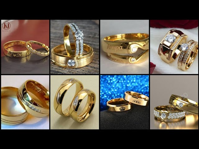 Gentleness Couple Ring Gold 3D model 3D printable | CGTrader