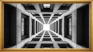 Architectural Void: Symmetry in Perspective | 4K Frame TV Screensaver | Vintage Frame | No Sound