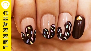 チョコスプレーネイル │ Choco Spray Nails