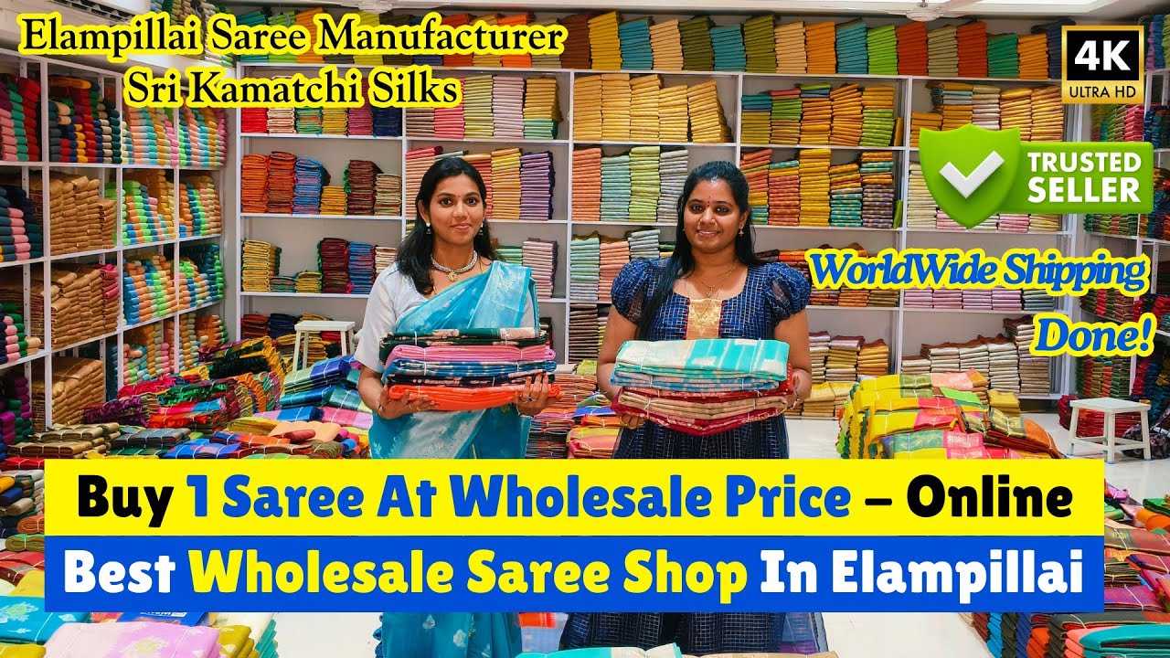 ➡️💥 Best Wholesale Saree Shop In Elampillai Sri Kamatchi Silks Elampillai | Priya just know fashion