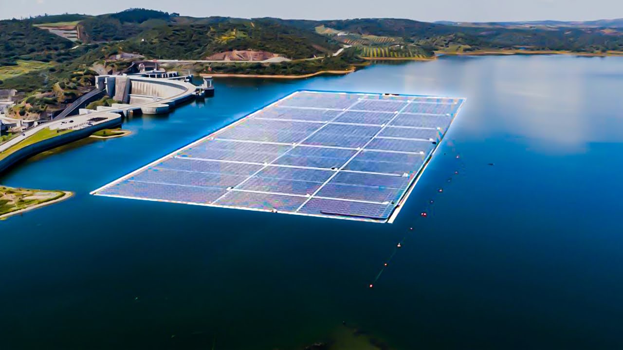 THIS Is Europe's Biggest MEGA Floating Solar Project EVER - YouTube