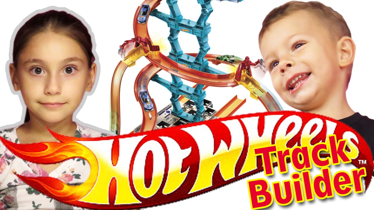 Hot Wheels Track Builder Spiral Stack-Up Track Set