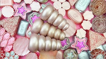 [ASMR] Soap boxes with glitter foam and starch★Crushing soap ★4K★ 비누를 부수다