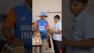 13-Year-Old Boy Came With a Broken Cricket Bat… See His Reaction After Repair 😍🏏