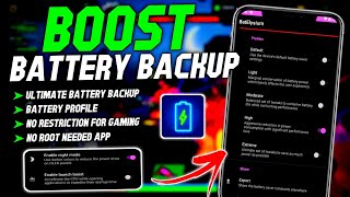 Extreme Battery Saver | Boost Battery Backup 2X | Stable Fps & Performance | No Root screenshot 1