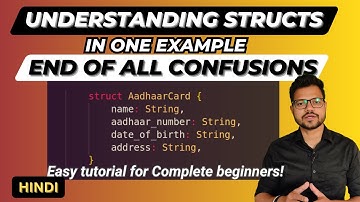 Understanding Structs in  Rust With Simple Example in Hindi  | Rust Tutorial 2023 in Hindi #14