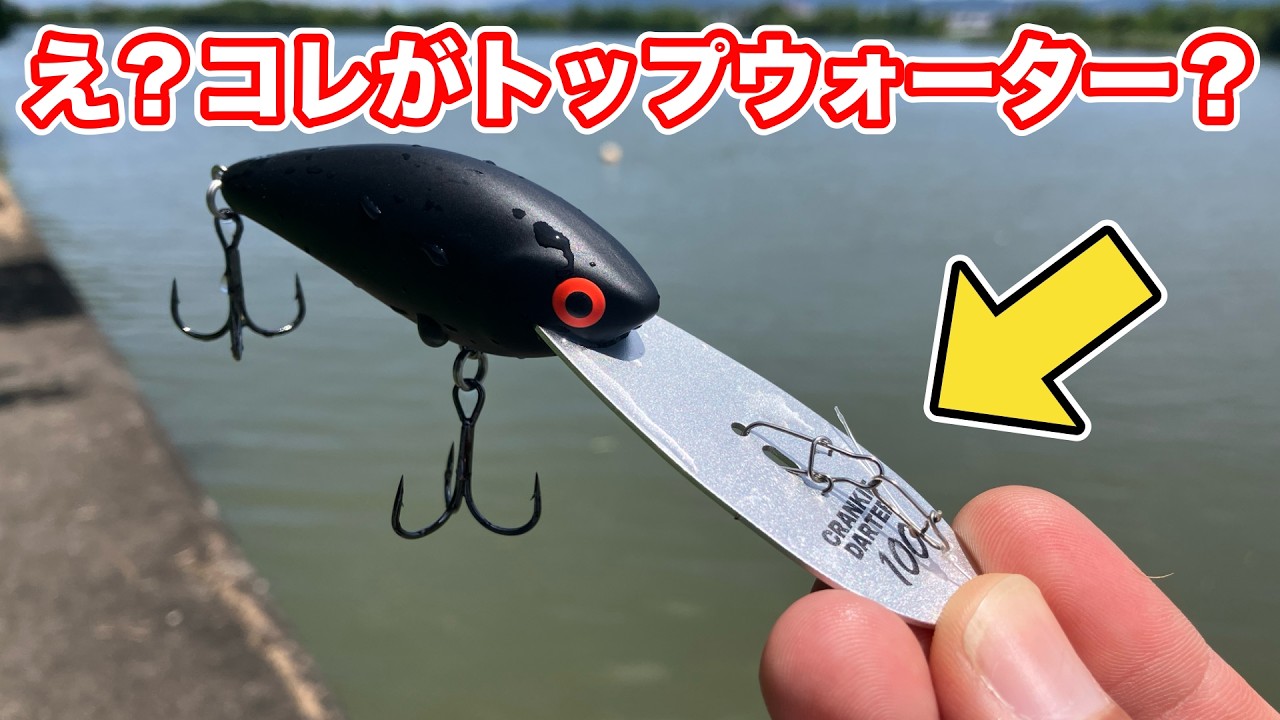 どう見てもクランクベイトなのにトップウォーターらしい（クランキーダーター100初見インプレ）