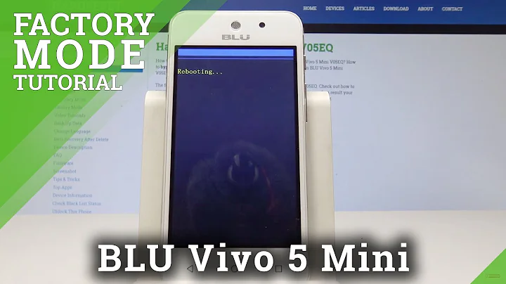 How to Enter Factory Mode on BLU Vivo 5 Mini - Hardware Test Menu