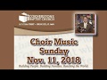 Choir sunday nov 18 2018
