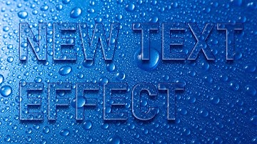 How to make water text effect tutorial in adobe photoshop