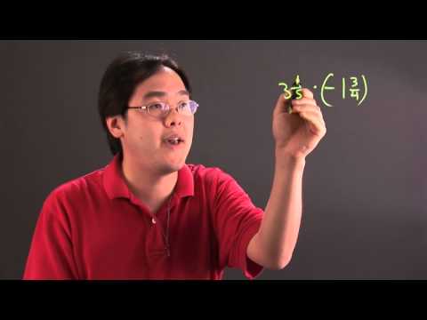 How to Multiply Negative Mixed Numerals