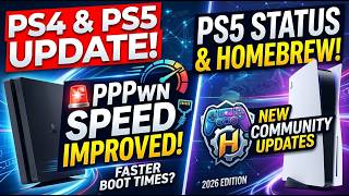 PS4 & PS5 Update 🚨 PPPwn Speed Improvements + PS5 Status & Homebrew News (2026)